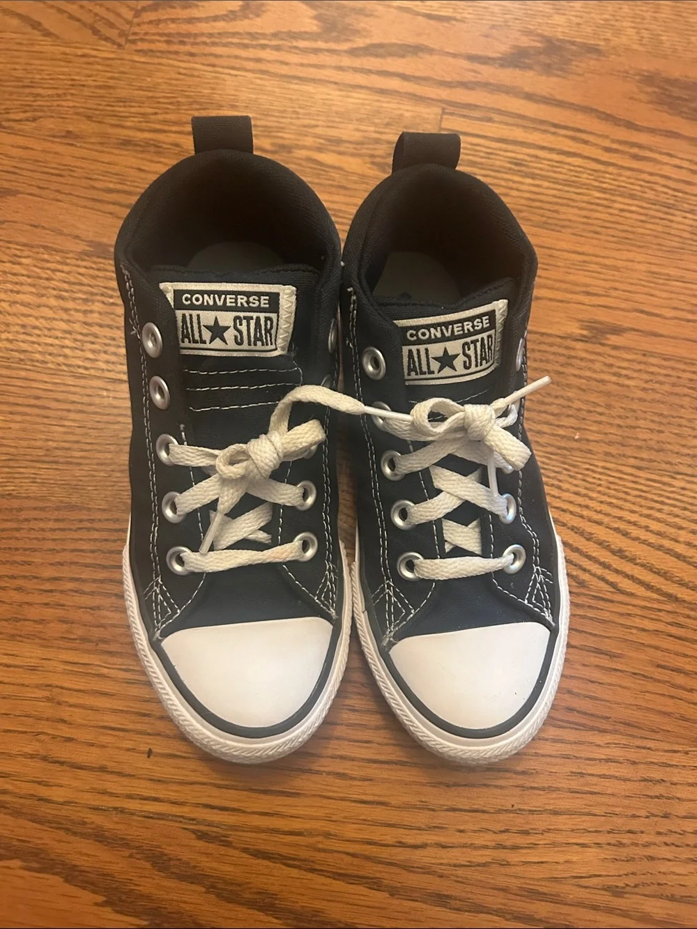 Converse Kids Black and White High-Top Sneakers